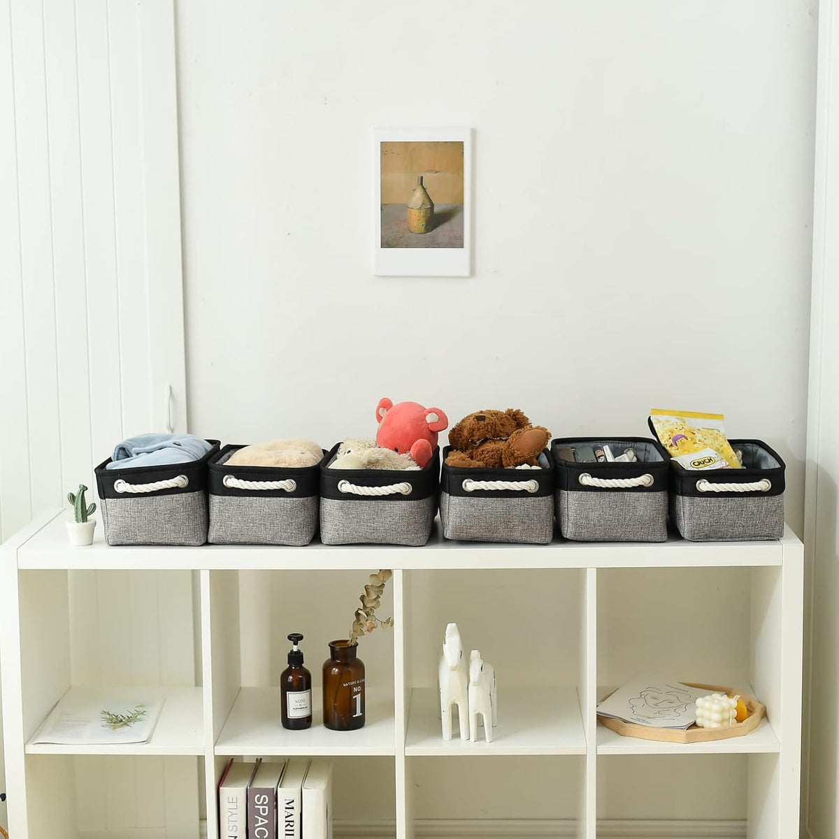 Fabric Storage Cubes - Closet Storage Bins Storage Baskets for Organizing with Handles Organization