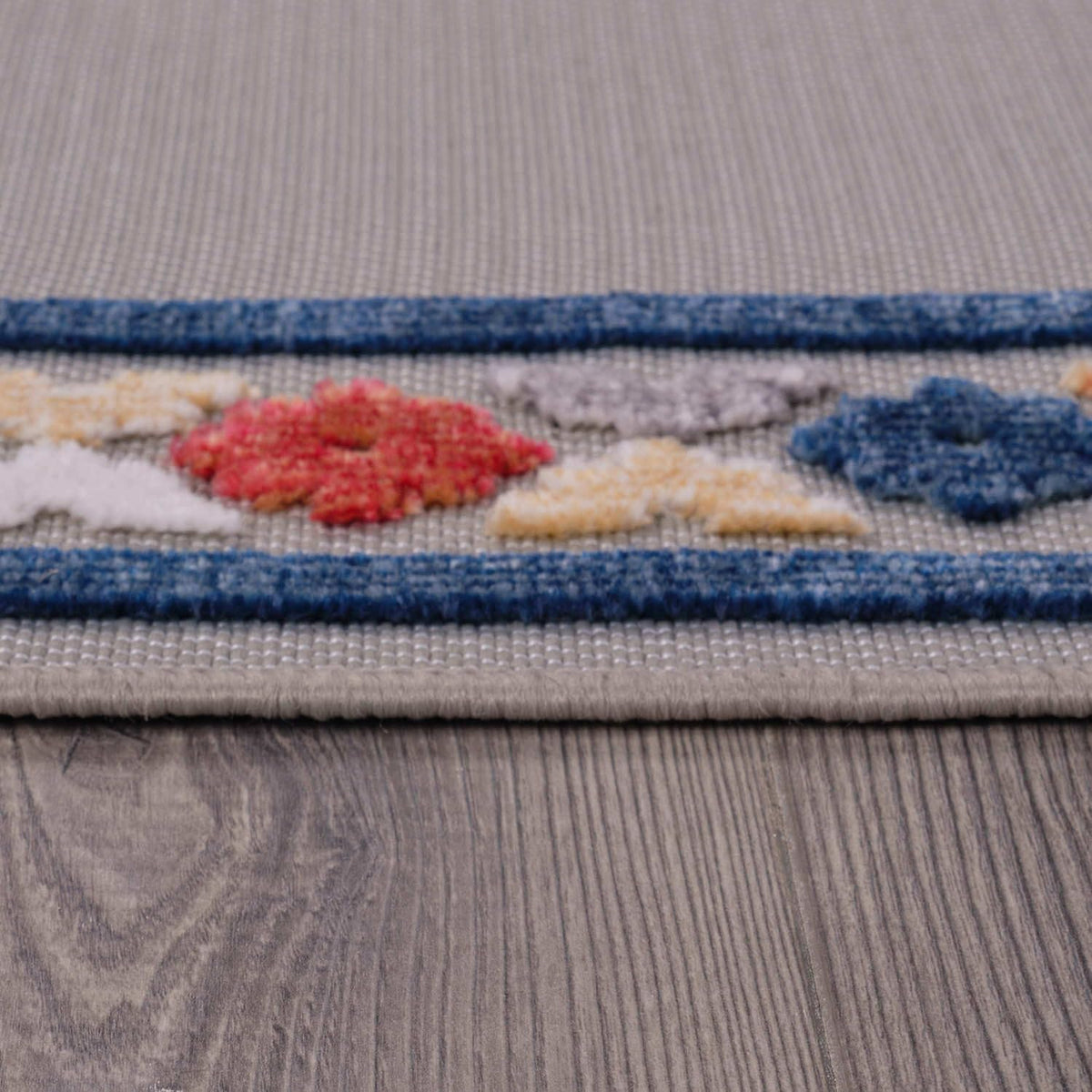 Beverly Rug Outdoor Runner Rug 2x7 Modern Floral Bordered Area Rugs for Indoor and Outdoor Patio