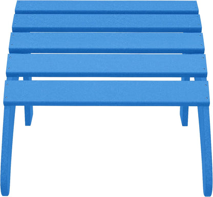 WestinTrends Outdoor Ottoman, Patio Adirondack Ottoman Foot Rest, All Weather Poly Lumber Folding