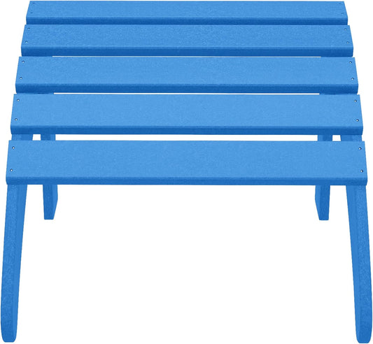 WestinTrends Outdoor Ottoman, Patio Adirondack Ottoman Foot Rest, All Weather Poly Lumber Folding