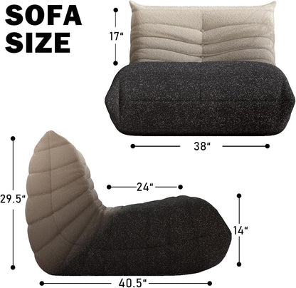 Bean Bag Chair, Fireside Chair Bean Bag Sofa Large Bean Bag Chair for Adults, Bean Bag Chairs for