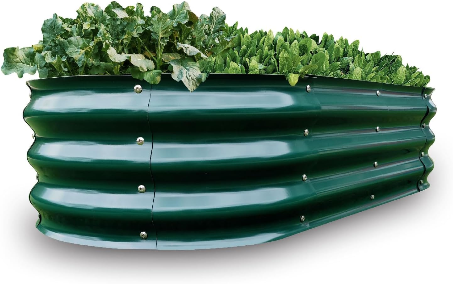 Gardmax Galvanized Raised Garden Bed, Lightweight Planter Boxes Outdoor with Easy Assembly, Large