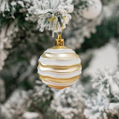 100Pcs Christmas Balls Ornaments Set, Shatterproof Christmas Decorations with Hand-held Gift
