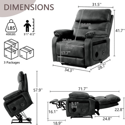 Dual Motor Power Lift Recliner Chair for Adult & Elderly, Infinite Position Lay Flat Lift Chair