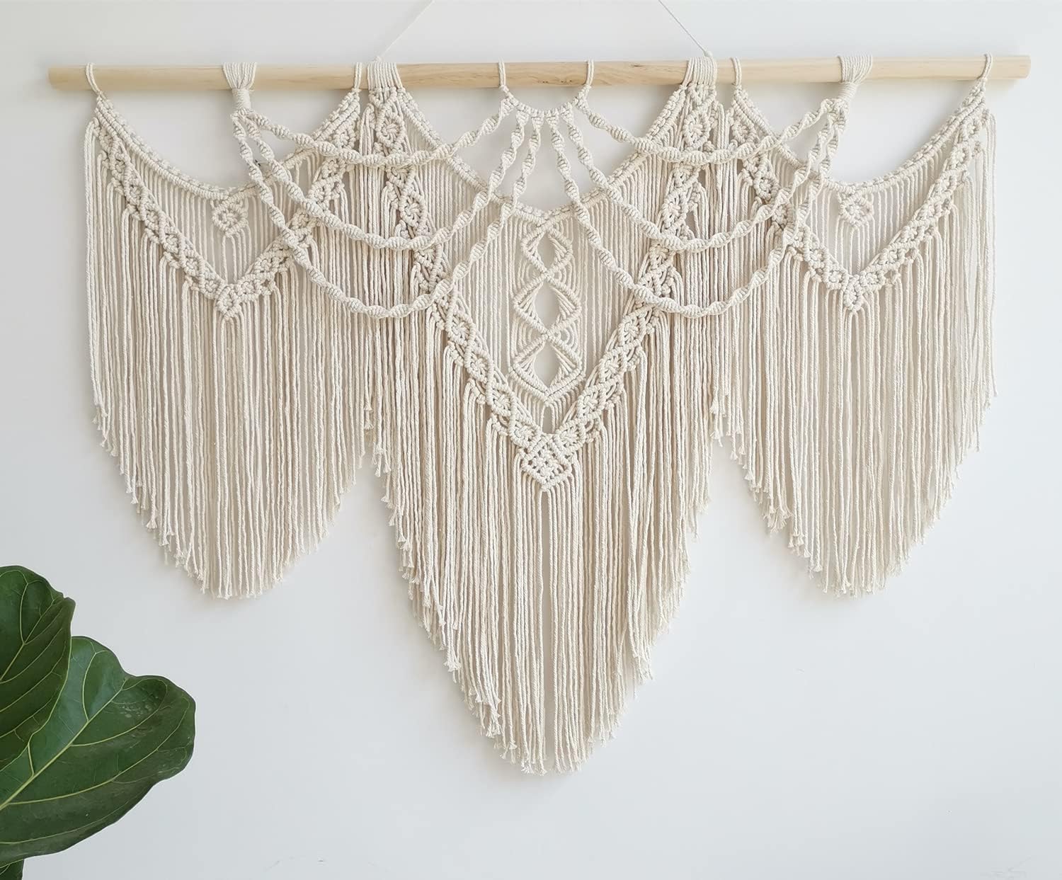 large macrame wall hanging - Boho Tapestry Macrame Wall Decor Art- Chic Bohemian Handmade Woven