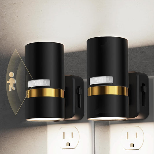 L LOHAS LED Motion Sensor Night Light Plug in, Night Lights Plug into Wall with Adjustable