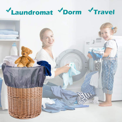 Coomee Heavy Duty Laundry Bag, 2 Pack XL Nylon Laundry Bags with Straps