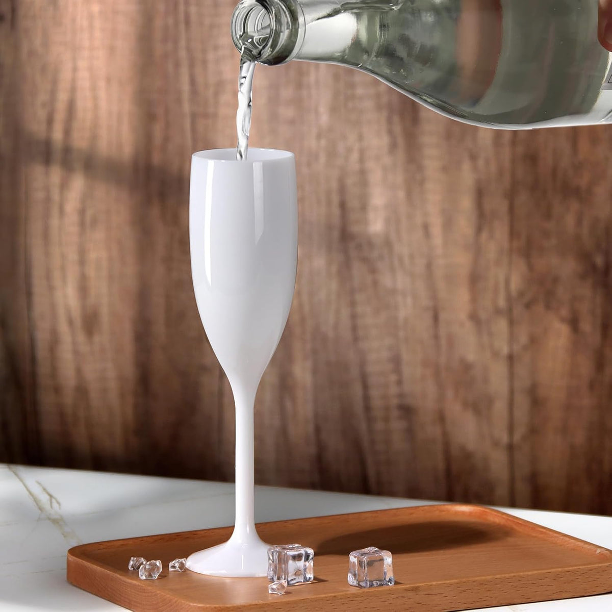 XUWAIDSGN Acrylic Champagne Flutes Toasting Glasses Unbreakable Mimosa Bar Reusable Wine Glasses