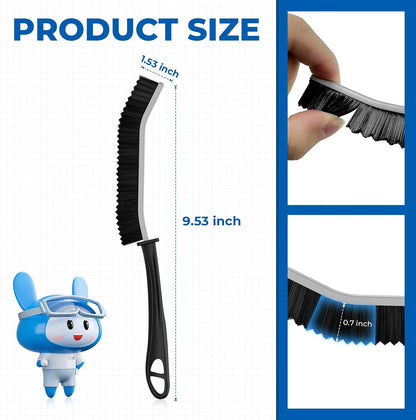 Crevice Cleaning Brushes, Serrated Cleaner Scrub Brush Tool for Hard to Reach Tight Space, Home