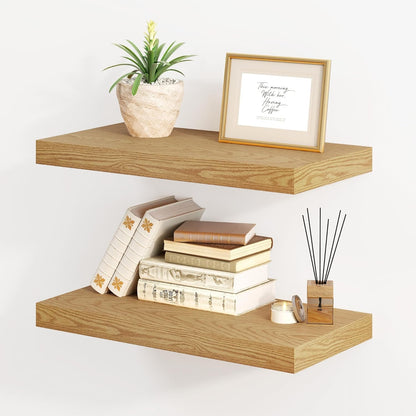Fun Memories Floating Shelves for Wall, 8 Inch Deep Floating Wall Shelf, 16" x 8" Floating Shelves
