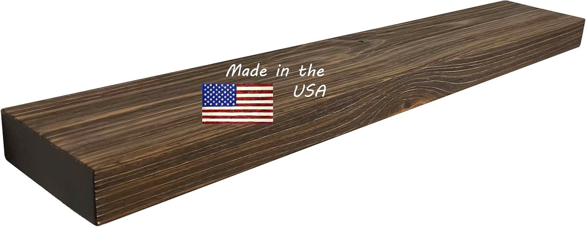 joelsantiques - 48 Inch Wooden Floating Shelves for Wall - 48x6x2 in - Made of Natural Wood - Long