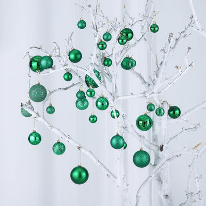 LANGXUN 36pcs Emerald Green Christmas Tree Decorations Balls, Bolas De Navidad, 2025 Christmas