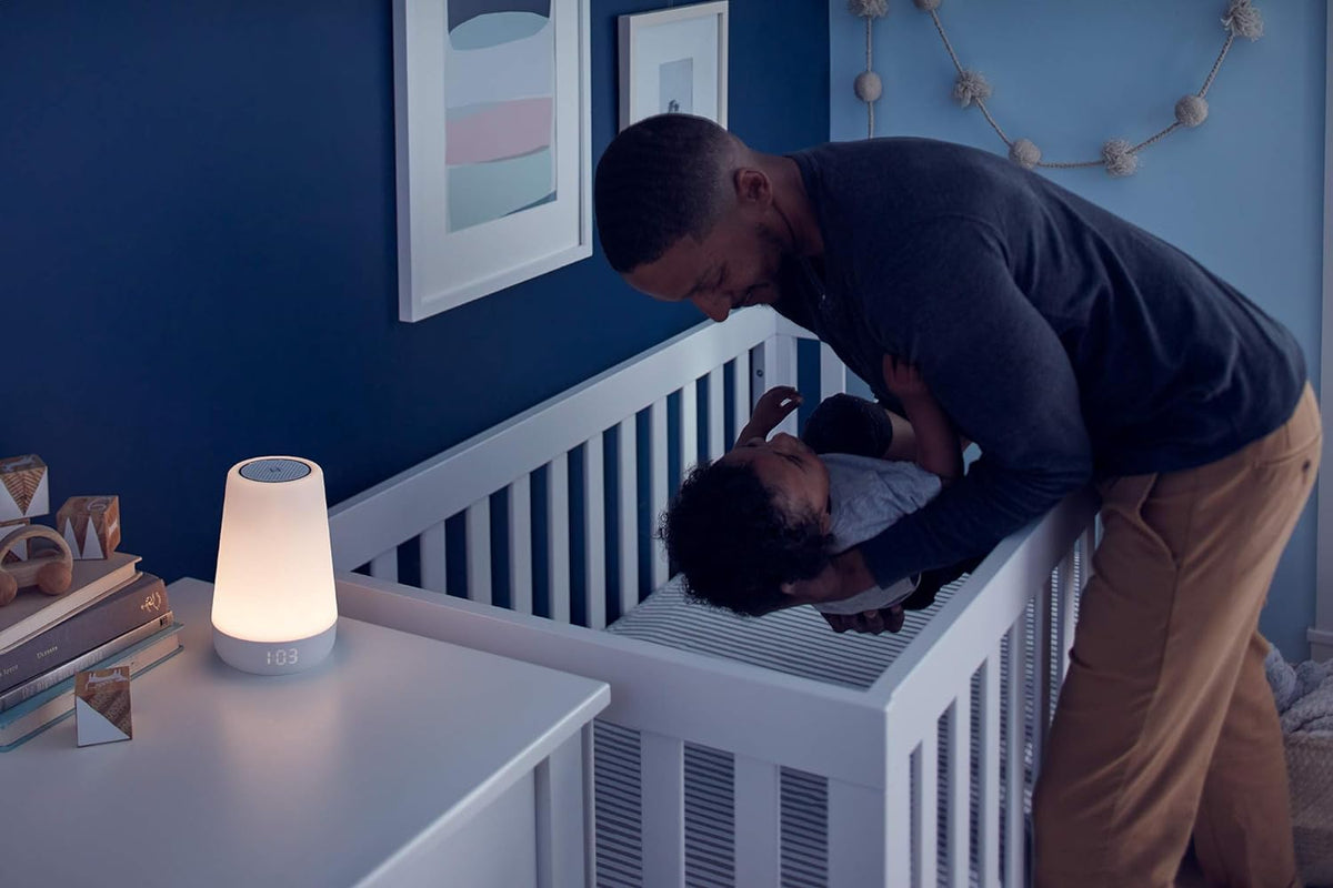 Hatch Rest+ 1st Gen Baby Sound Machine, Night Light, Time-to-Rise Plus Audio Monitor, White Noise