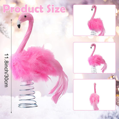 Retisee Flamingo Christmas Tree Topper Artificial Feather Flamingo Christmas Flamingo Tree Topper