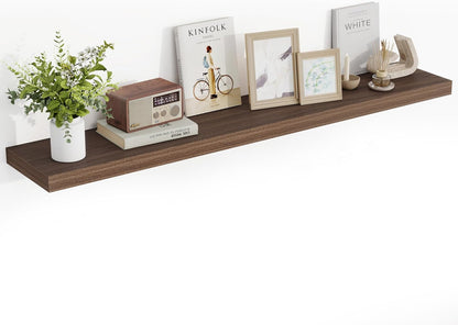 55 Inch Floating Shelves, 55"x9.25"x1.5" Inch Deep Floating Shelves for Wall, Wooden Shelves for