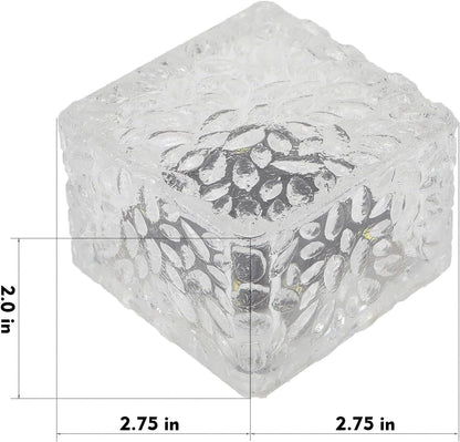 Solar Brick Lights - Outdoor Waterproof Patio & Garden Decor (6 Packs for Patio, Yard, Walkway