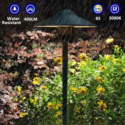 Arrownine Cast Aluminum Low Voltage Landscape Path Area Spread Lighting Pathway Lights Included