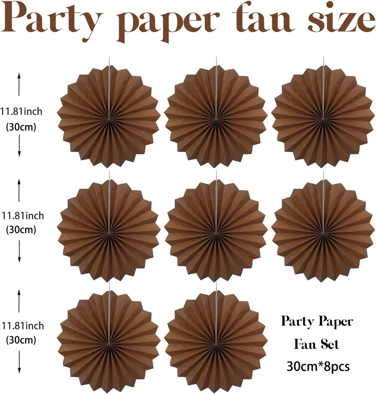 Brown Party Decorations,Brown Wedding Decorations for Party Events Accessories,Brown Birthday