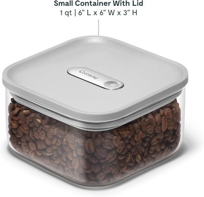 Caraway 1qt Glass Airtight Food Storage Container with Lid – Non-Toxic, BPA-Free Kitchen Storage