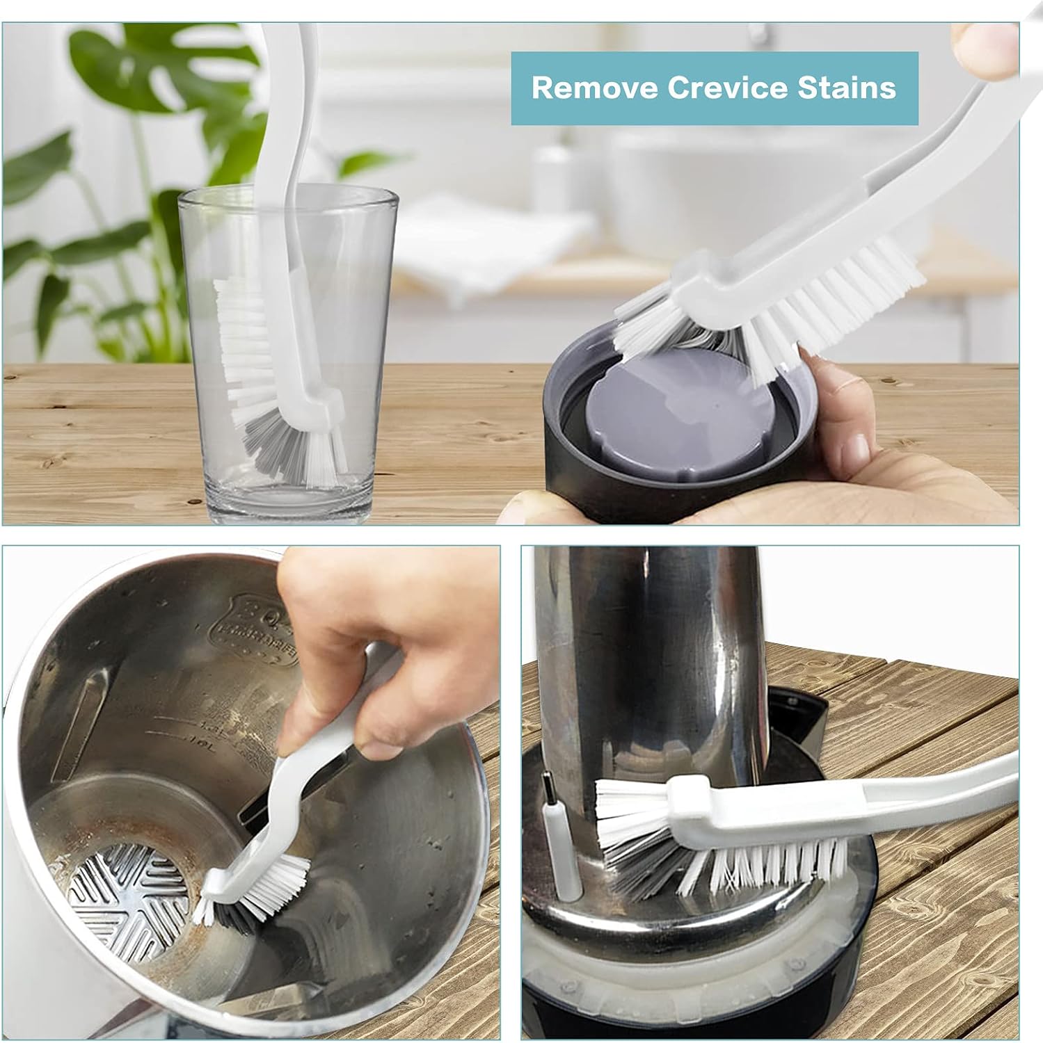 8 Pcs Dish Brush Bottle Bathroom Scrub Brushes Kitchen Cleaning Brush Right Angle Kitchen Brush