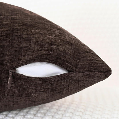 CaliTime Throw Pillow Covers Decorative 20 X 20 Inches Pack of 2 Cozy Chenille Cushion Cases for