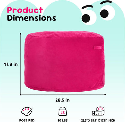 Hobestluk Bean Bag Chairs 2.5FT Bean Bag Chair with Memory Foam Filled & Machine Washable