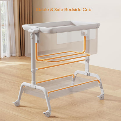 3-in-1 Baby Bassinet, Rocking Bassinet, Bedside Bassinet for Baby, Stable and Secure Bassinet