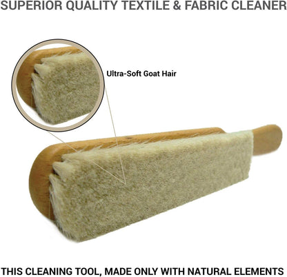 Valentino Garemi Ultra-Soft Goat Hair Cleaning Brush | for Elegant Delicate Flat Fabrics Suits