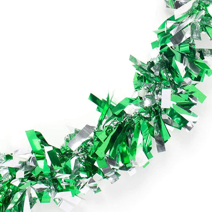 Anderson's Green & Silver Sparkle Glitter Metallic Tinsel Twist for Trailer Or Golf Cart, 4 inches