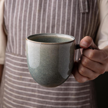 AmorArc 12oz Coffee Mugs, Ceramic Coffee Mugs set of 6 for Man, Woman, Dad, Mom, Modern Coffee Cups