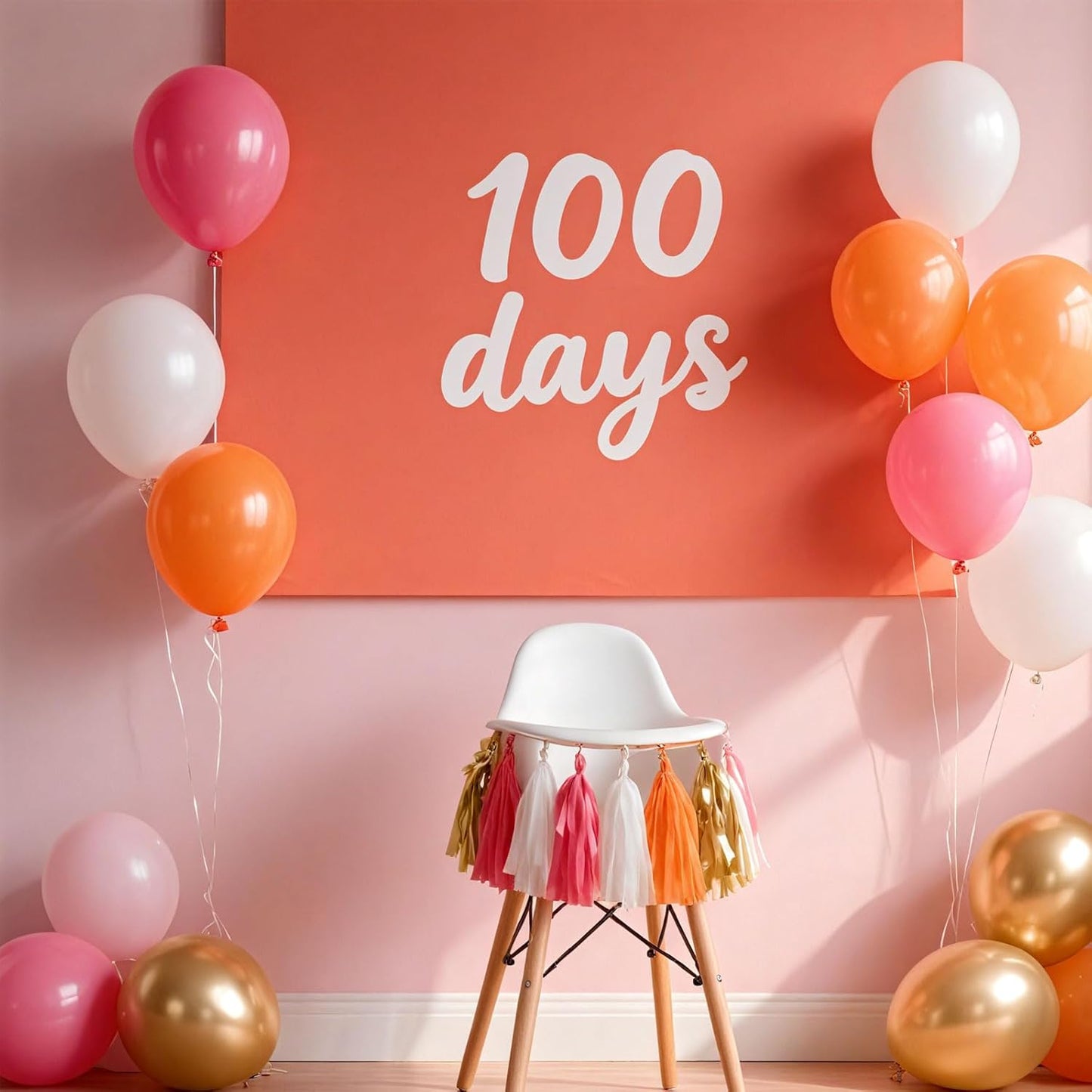 Shiny Tassel Garland Tissue Paper Tassel Banner,Tassels Decorations for Summer Luau Flamingo
