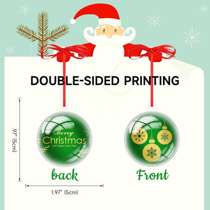 Personalized Christmas Ornaments 2025 Wood Custom Picture Text Hanging Ornament Customized