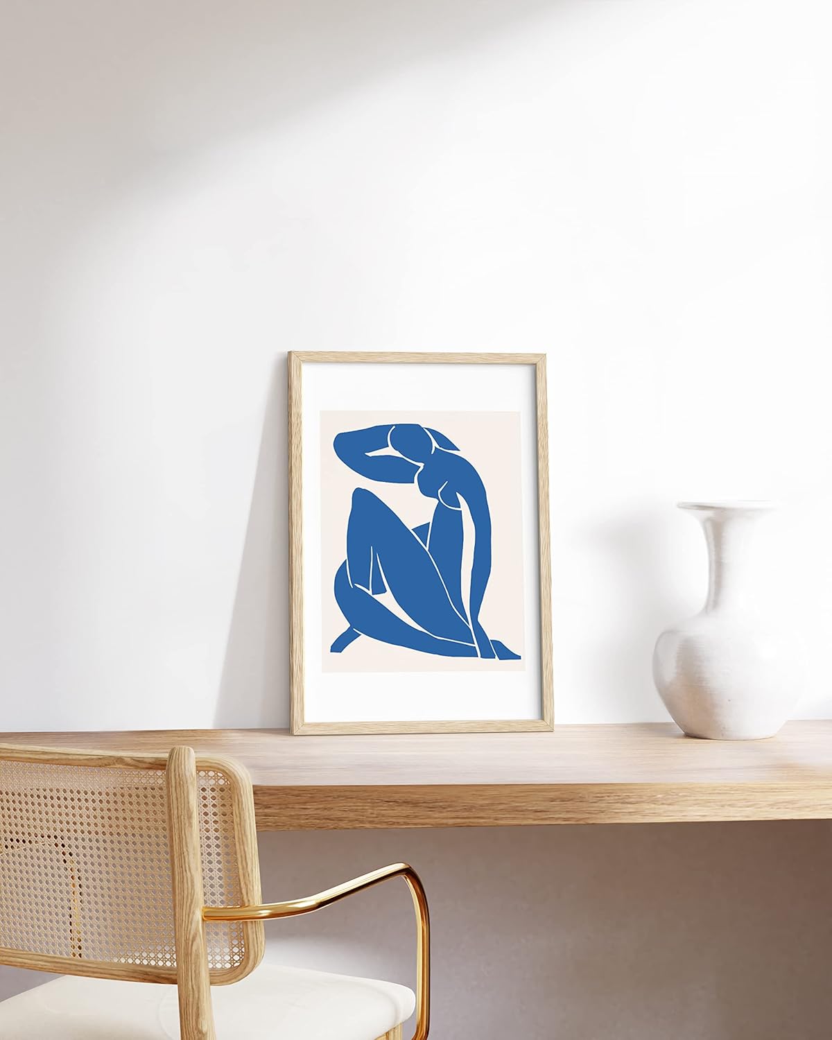 HAUS AND HUES 12 by 18 Picture Frame Set of 1-12 x 18 Poster Frame, 18x12 Light Wood Frame, 12x18