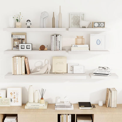 36 Inch Floating Shelves, 36"x9.25"x1.5" Inch Deep Floating Shelves for Wall, Wooden Shelves for