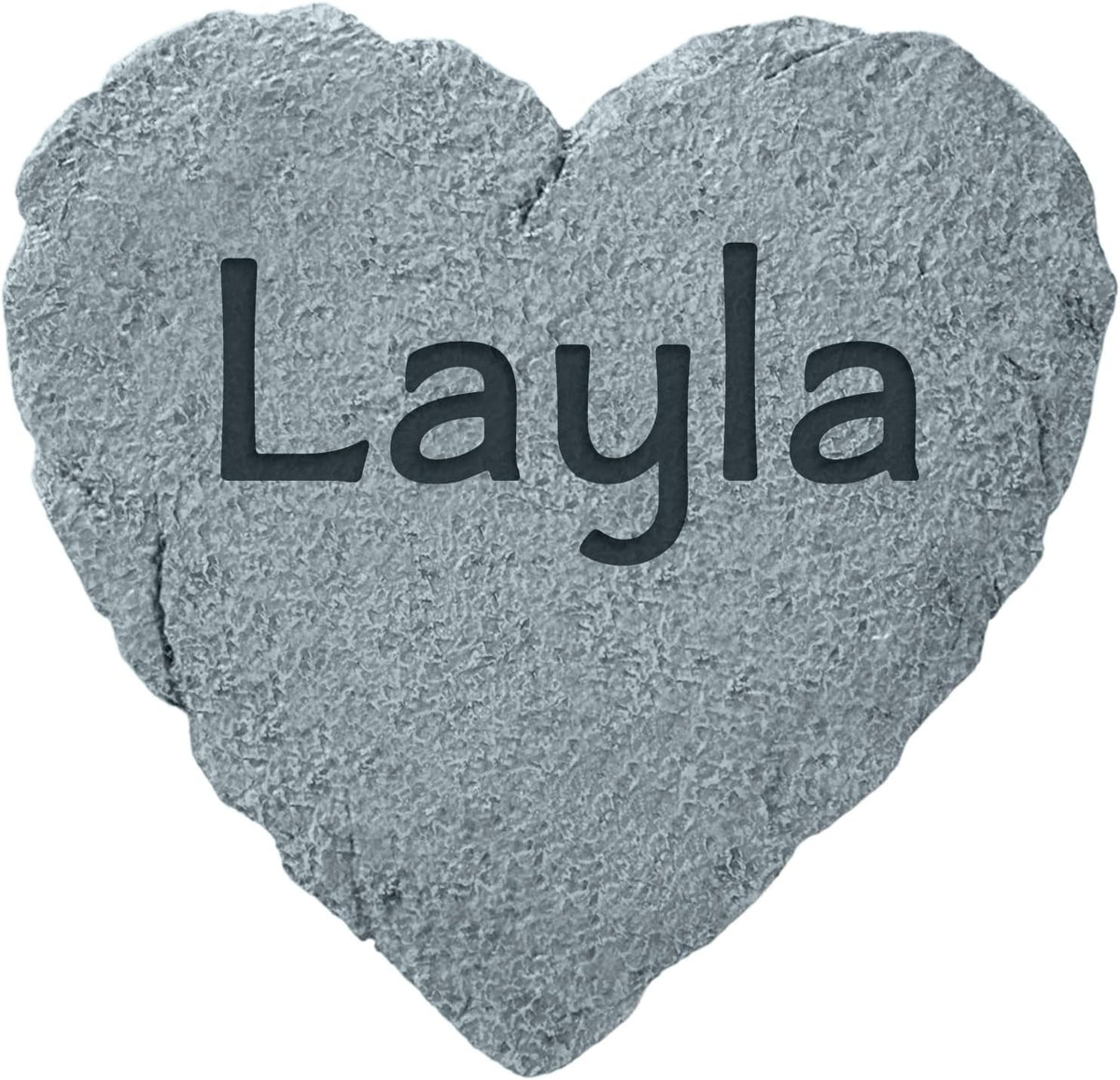 Let's Make Memories Personalized Garden Stone - Resin - Custom Garden Décor - Heart Stepping Stone