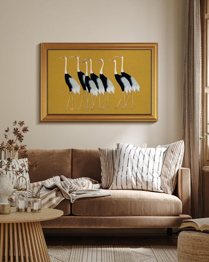 HUARCEY Gold Framed Vintage Wall Art for Living Room, Animals Painting Prints Large Decor for