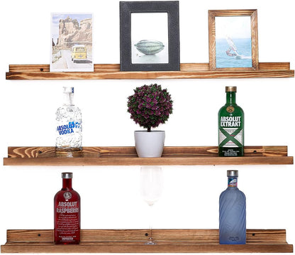 AZSKY Picture Ledge Shelf Wall Ledge Floating Shelves for Photo Frames Kids Book Shelves Wall