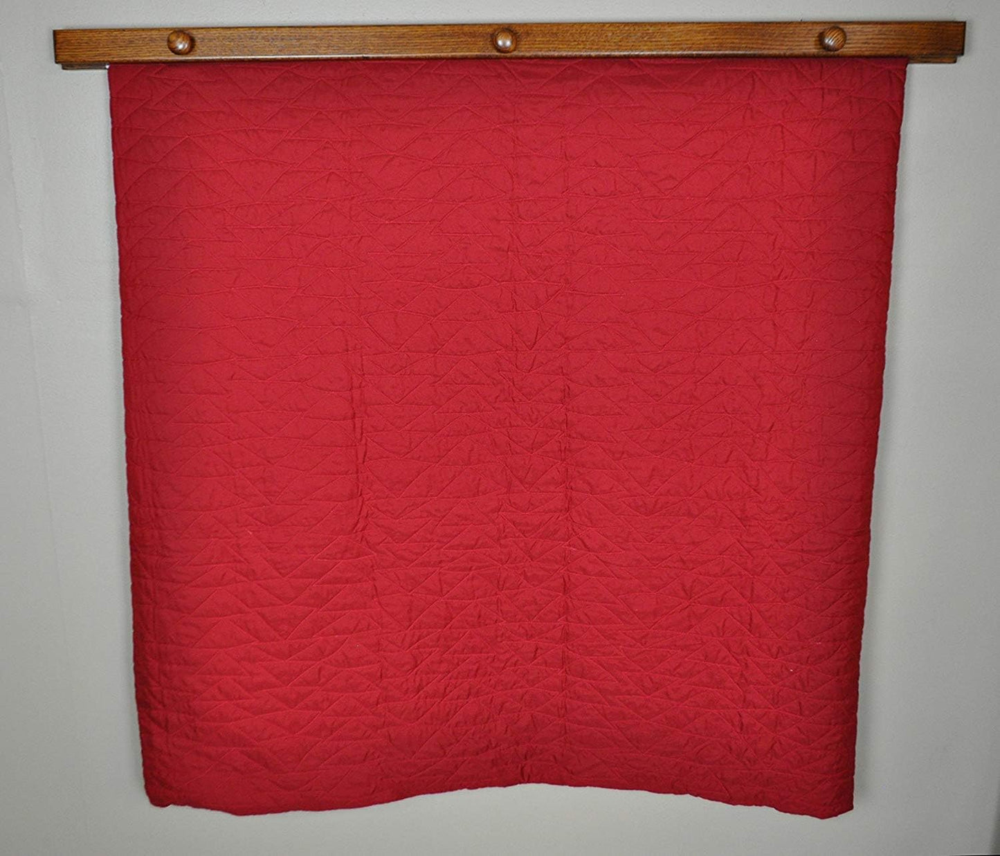 RRD Quilt Hanger for Wall for Display (72") Amish Made Wooden Quilt Rack Wall Mount - Rustic