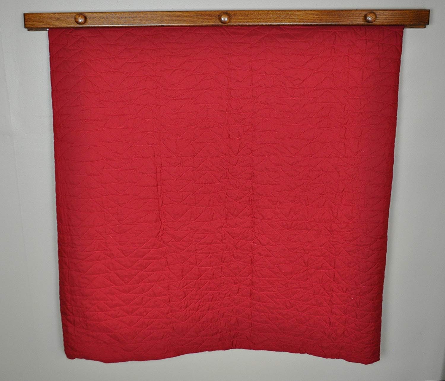 RRD Quilt Hanger for Wall for Display (72") Amish Made Wooden Quilt Rack Wall Mount - Rustic