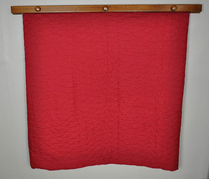 RRD Quilt Hanger for Wall for Display (72") Amish Made Wooden Quilt Rack Wall Mount - Rustic