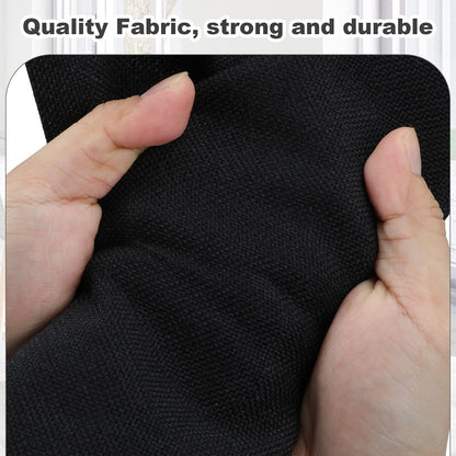 Medium 15" 21 Quart Collapsible Stackable Storage Bins with Lids, 1 Pack Black Foldable Fabric