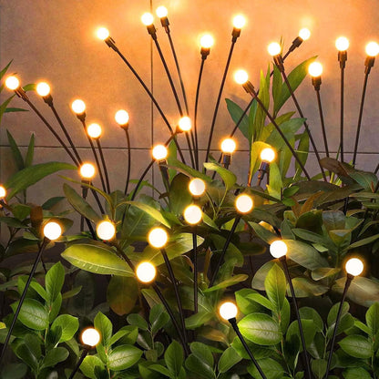 Solar Garden Lights Outdoor, 10 Pack 60LED Waterproof Solar Powered Lights for Yard Pathway Patio