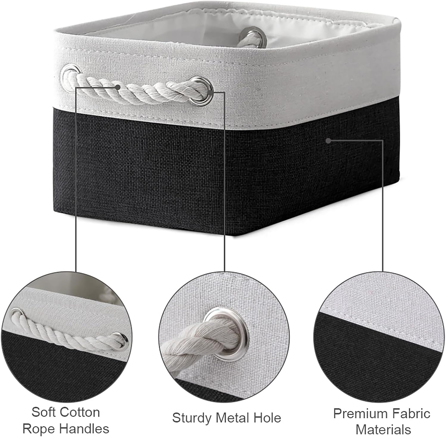 TheWarmHome Storage Bins for Shelves - 12x8x5.2 inch 1 Pack Storage Baskets for Gifts Empty for