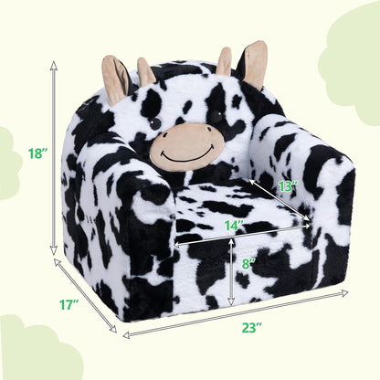 ALIMORDEN Animal Series Kid's Chair, Ultra-Soft Comfy Foam Filled Toddler Sofa Chair, Cute
