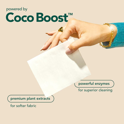 Kind Laundry Detergent Sheets with Stain-Fighting Enzymes - Plant Powered Eco-Friendly Laundry Soap