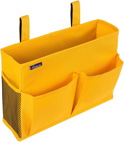 Surblue Bedside Caddy Hanging Bed Organizer Storage Bag Pocket for Bunk and Hospital Beds, College