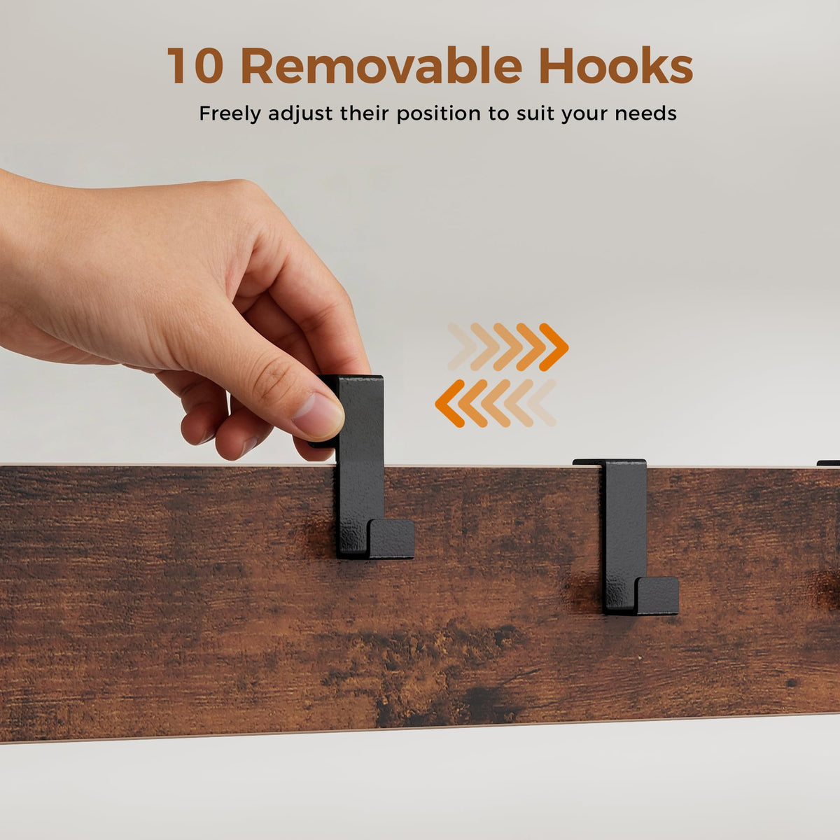 NEWBULIG Coat Rack, Hall Tree with Shoe Bench, 4-in-1 Entryway Organizer with 10 Hooks and Storage