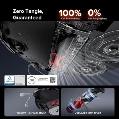 roborock Saros 10R Robot Vacuum and Mop, 22,000 Pa Suction, Zero-Tangling, 3.14’’ Ultra Slim