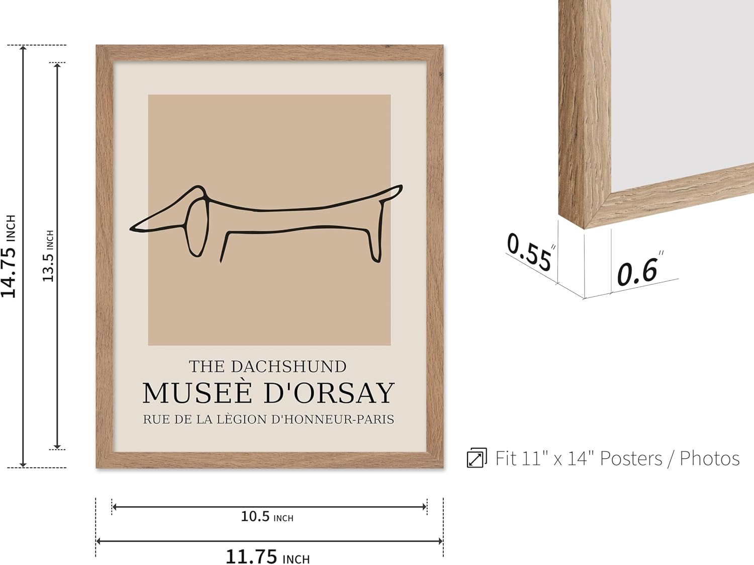 Poster Master Vintage Poster - Retro Minimalist Print - Gift for Artist, Housewarming - Dachshund