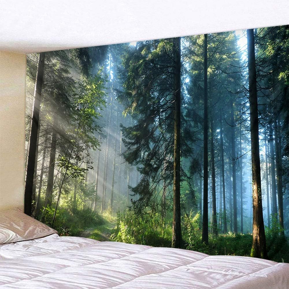 Llamazing Forest Tapestry Home Decor Landscape Living Room Bedroom Decoration Magic Tapestry